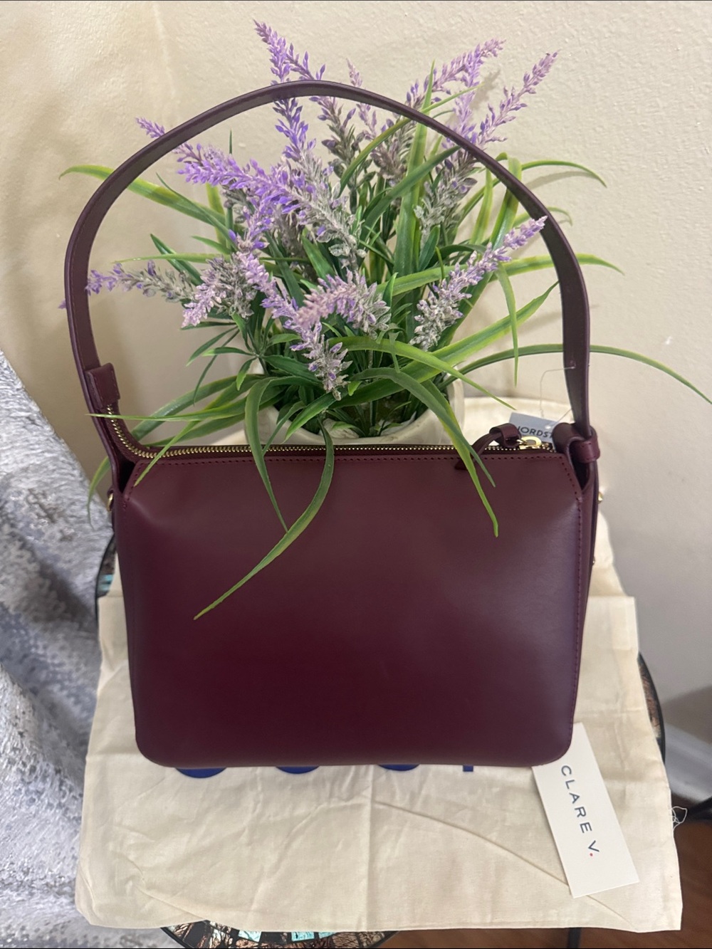 Clare V Fleurine Leather Shoulder Bag
Clare V.